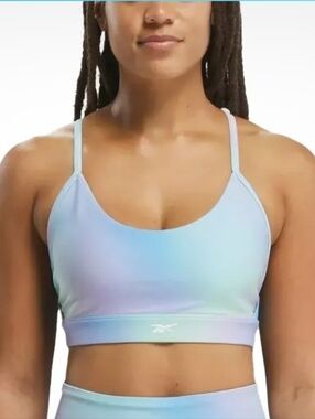 Nwt Reebok Luxe Luxe Strappy Sports Bra Size Med